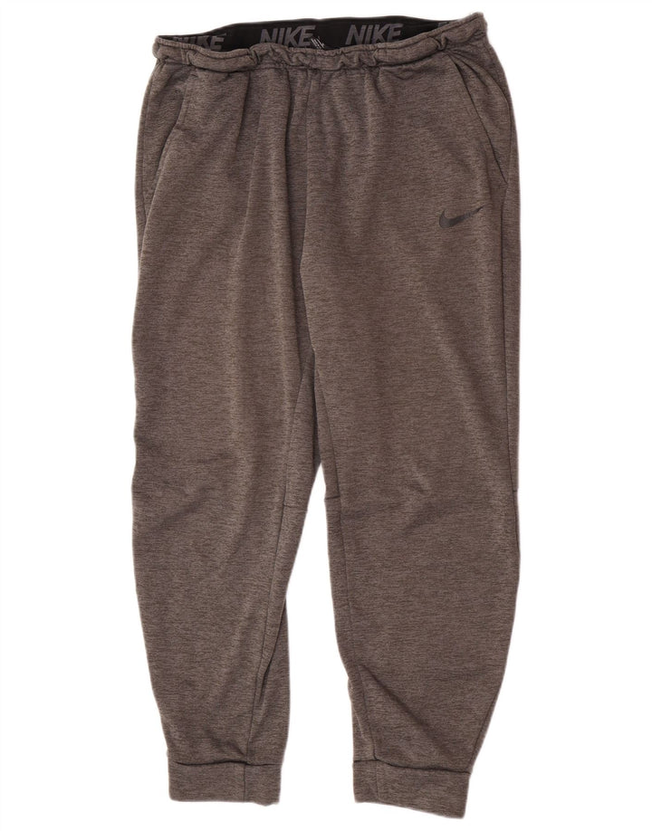 Мужские спортивные брюки Nike Dri Fit Joggers XL, серый полиэстер с крапинками