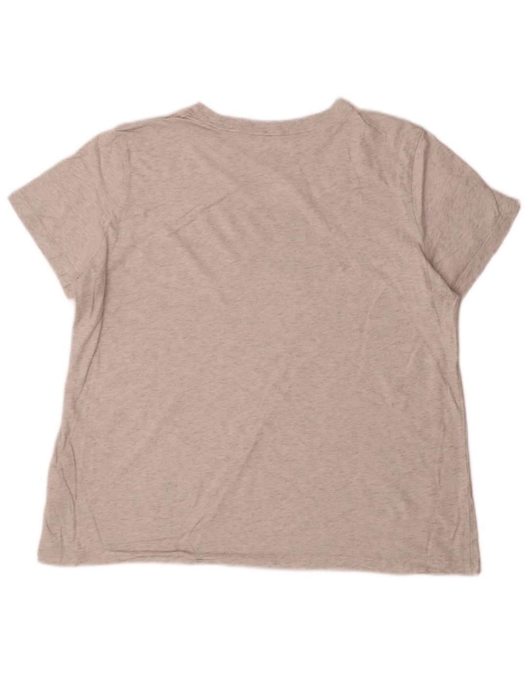 Женская футболка с рисунком NIKE UK 18 XL, серый хлопок с крапинками