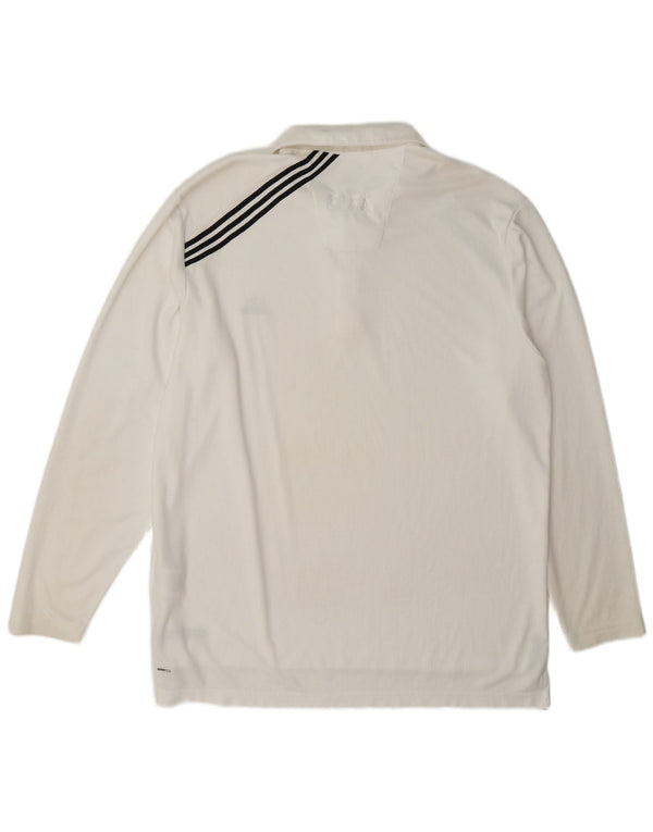 Мужская рубашка поло Adidas Climalite с длинным рукавом XL, белый полиэстер