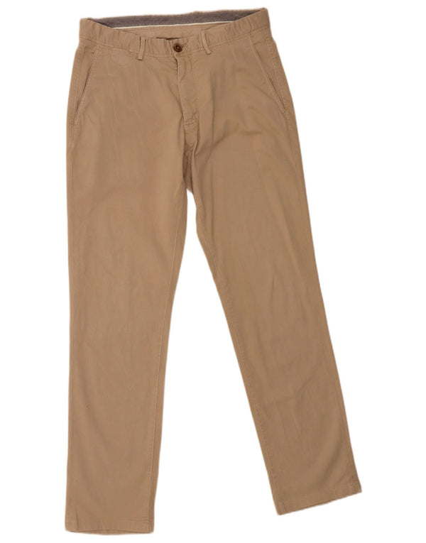 Мужские узкие брюки-чиносы Massimo Dutti EU 38 Small W30 L29, бежевый хлопок