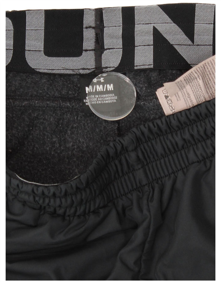 Мужские спортивные брюки Under Armour, джоггеры, средне-серые, хлопок с цветными блоками