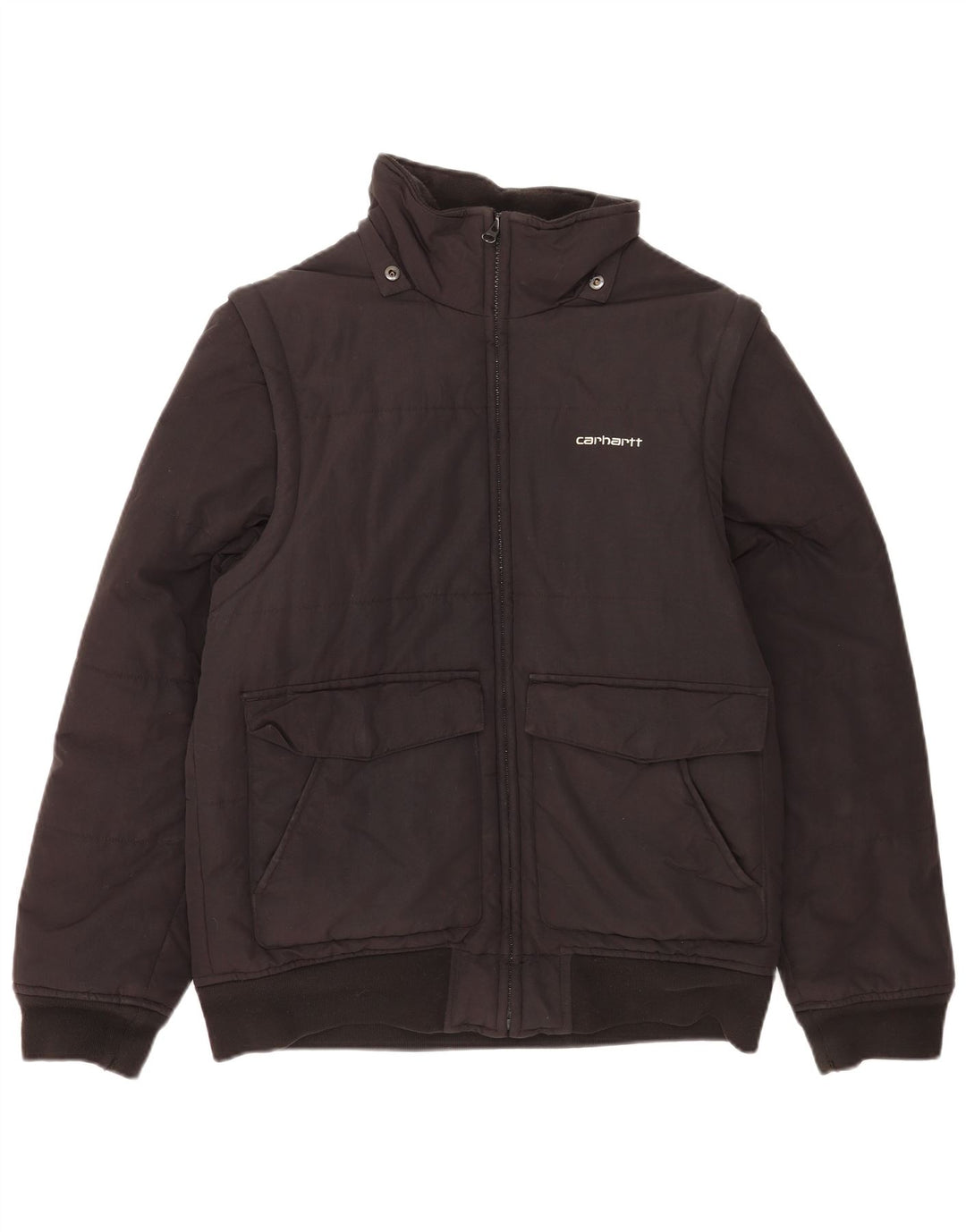 Мужская стеганая куртка Carhartt UK 38, средний черный нейлон