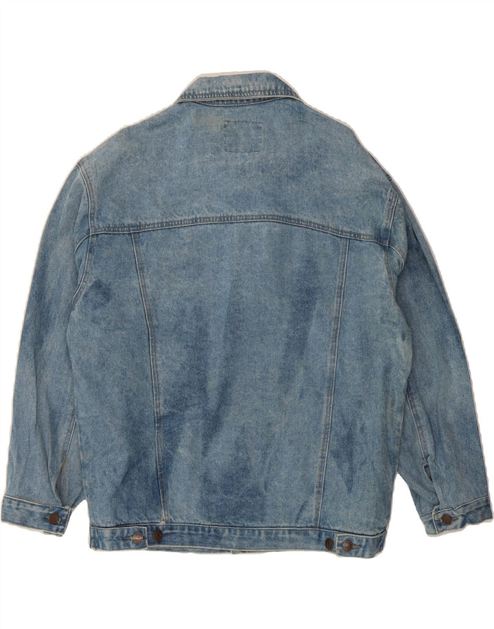 MANGO Mens Denim Jacket UK 44 2XL Blue Cotton Vintage Mango and Second-Hand Mango from Messina Hembry 