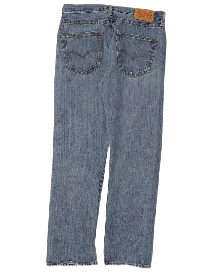 Мужские прямые джинсы Levi's 501 W32 L30 синие, хлопок