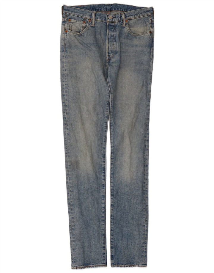 Мужские прямые джинсы Levi's 501 W30 L34 синие, хлопок