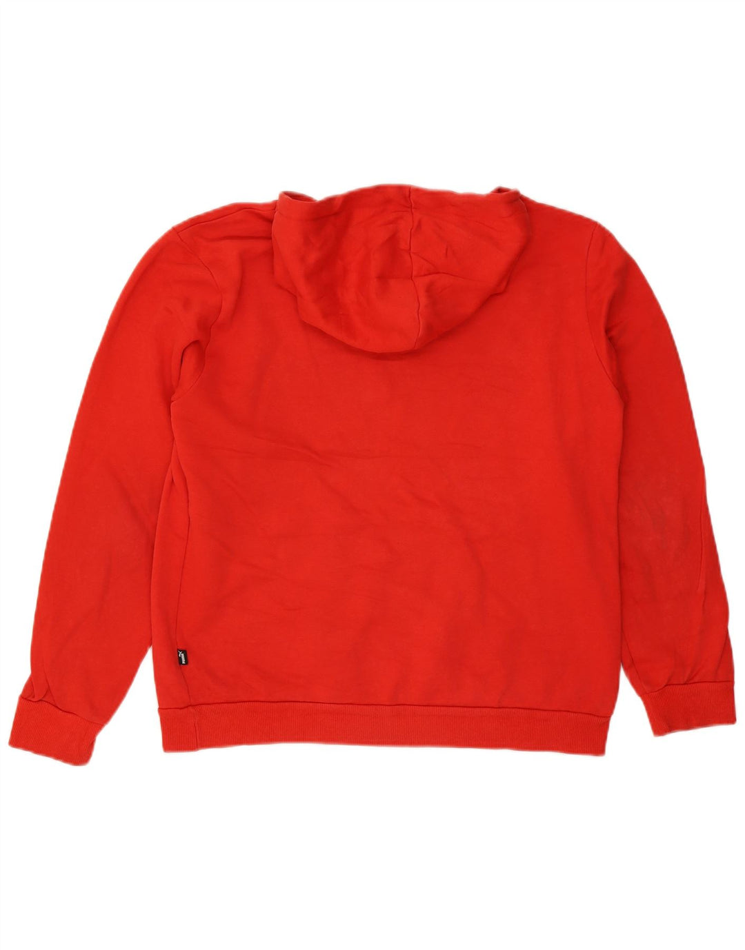 Мужской джемпер с капюшоном PUMA, красный, хлопковый, среднего размера