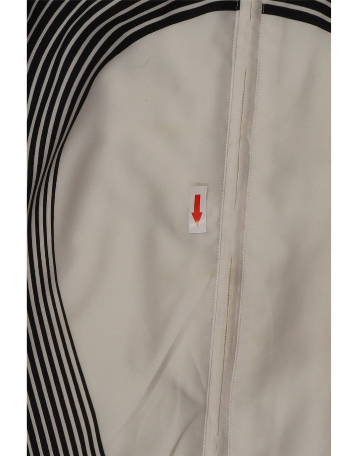 Мужская спортивная куртка Adidas UK 42/43, большой черный полиэстер с цветными блоками