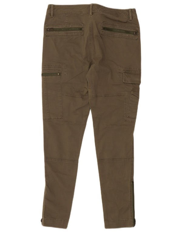 Женские узкие брюки карго Ralph Lauren, размер США 12, большой размер W34 L30, хлопок цвета хаки