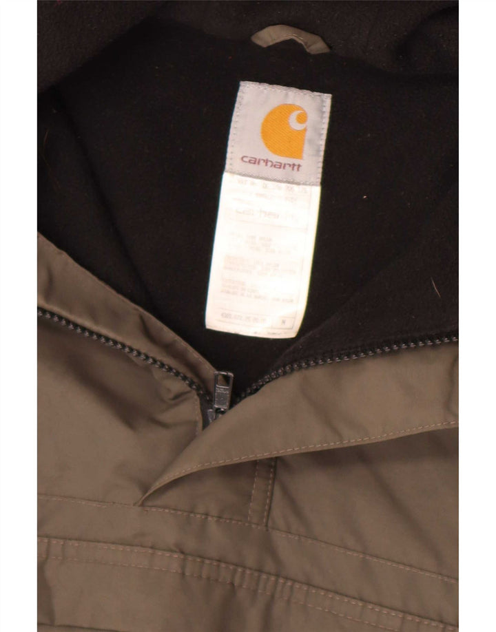 Мужская куртка-анорак с капюшоном Carhartt UK 38, средний серый нейлон