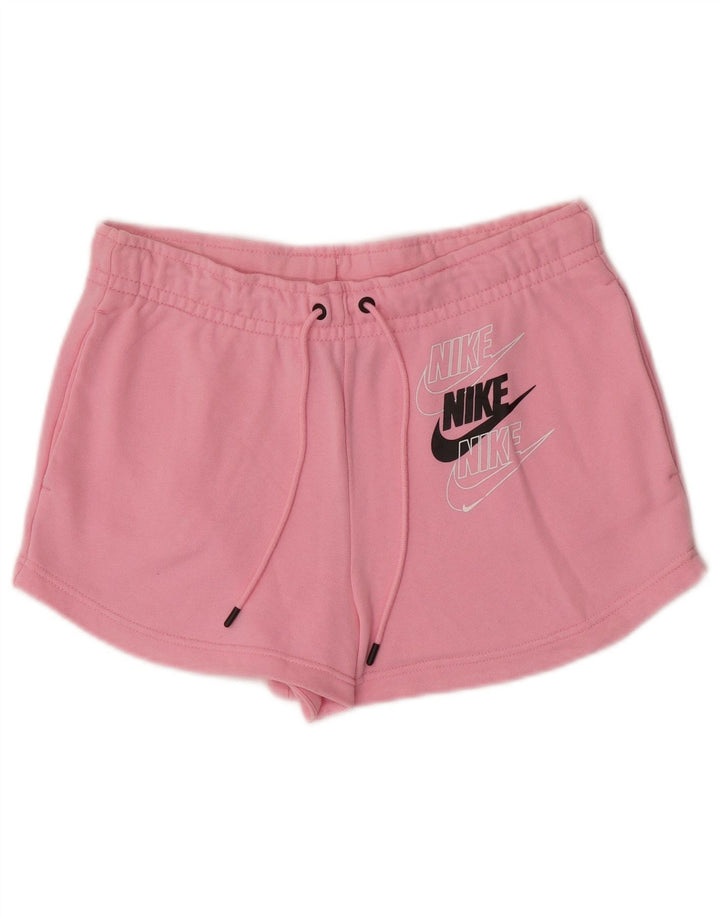 Женские спортивные шорты с графическим рисунком Nike UK 10, маленькие розовые