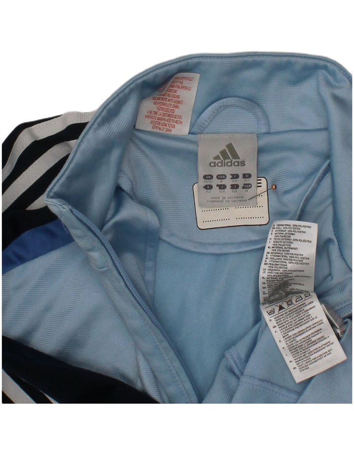 Спортивный костюм ADIDAS для мальчиков, верхняя куртка 11–12 лет, синий полиэстер с цветными блоками