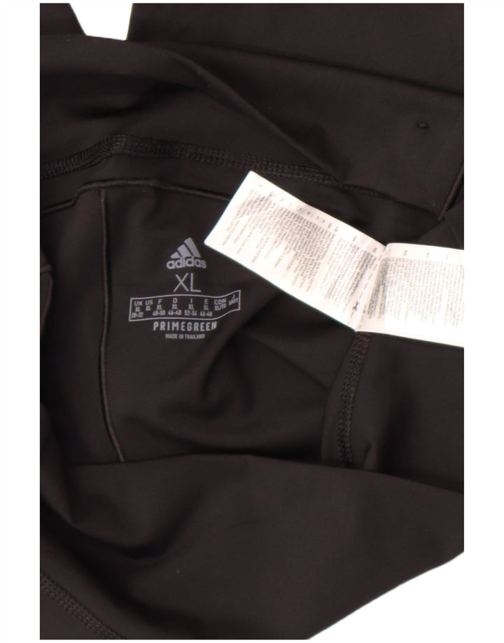Женские леггинсы Adidas UK 20/22 XL, черный полиэстер