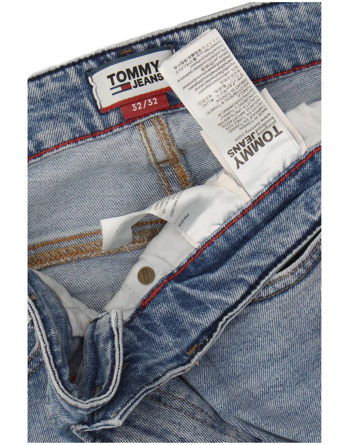 TOMMY HILFIGER Мужские узкие джинсы W32 L32 Синие, хлопок