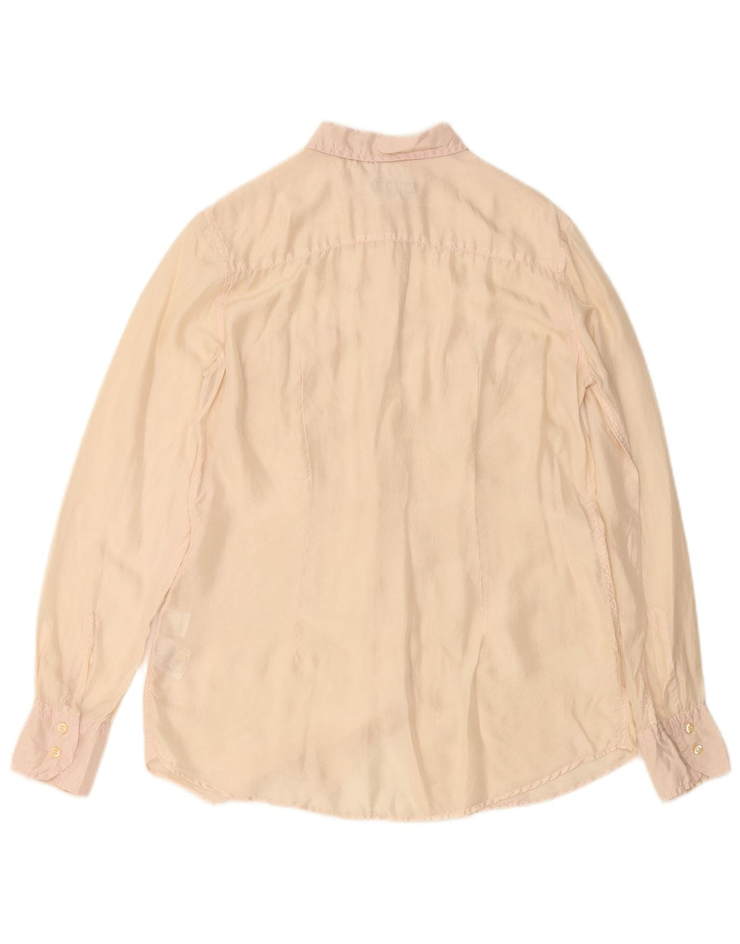 Женская блузка-рубашка FRED PERRY UK 14, большая, бежевая, шелковая