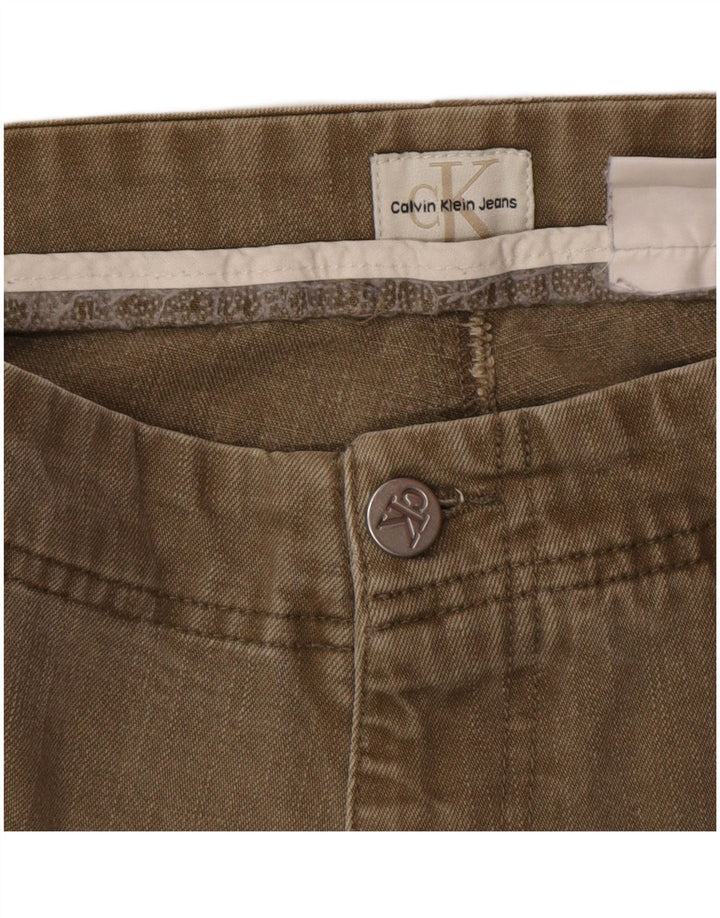 Мужские прямые джинсы Calvin Klein W34 L34 коричневые