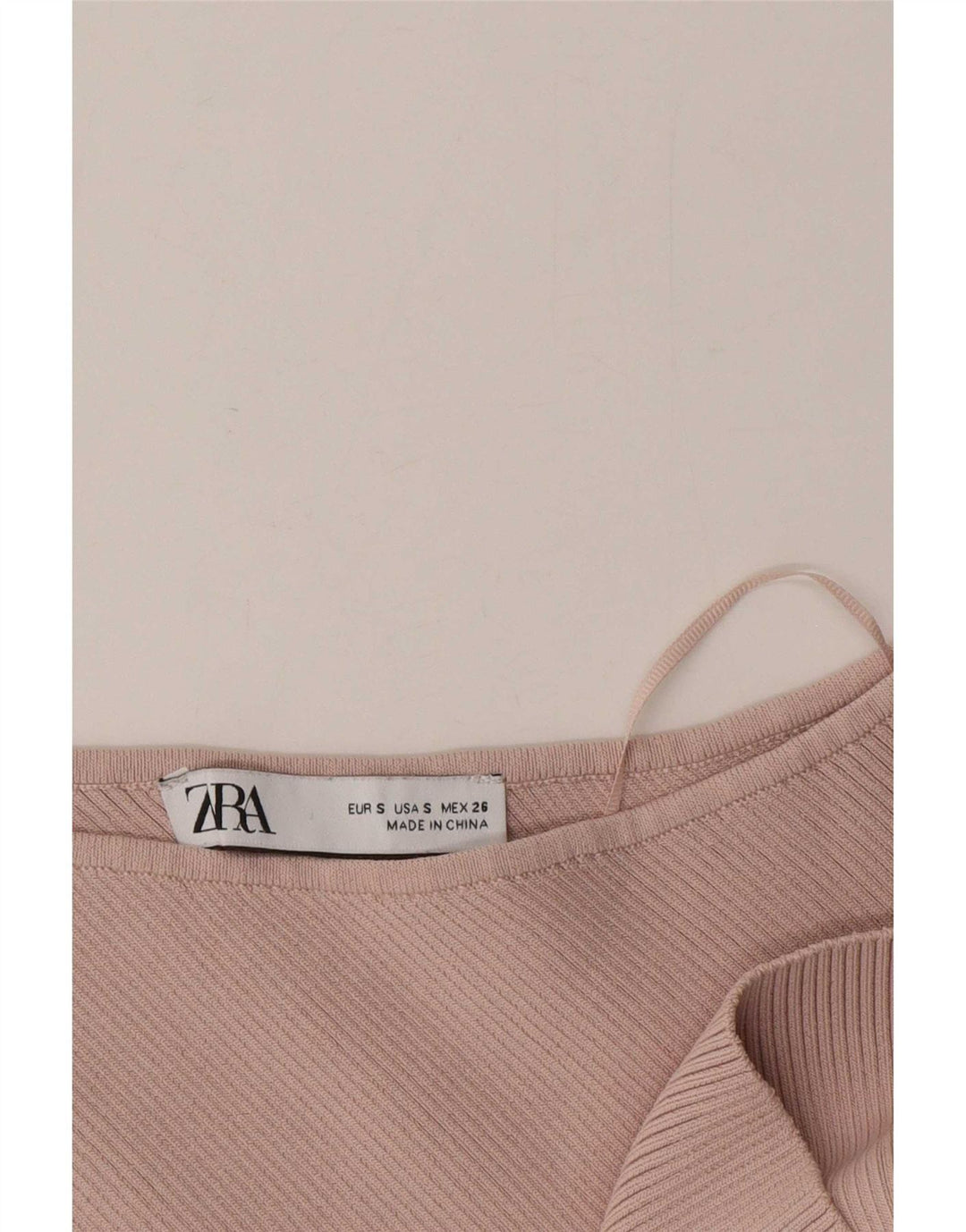Женский укороченный топ на одно плечо Zara UK 8, маленький розовый, вискоза
