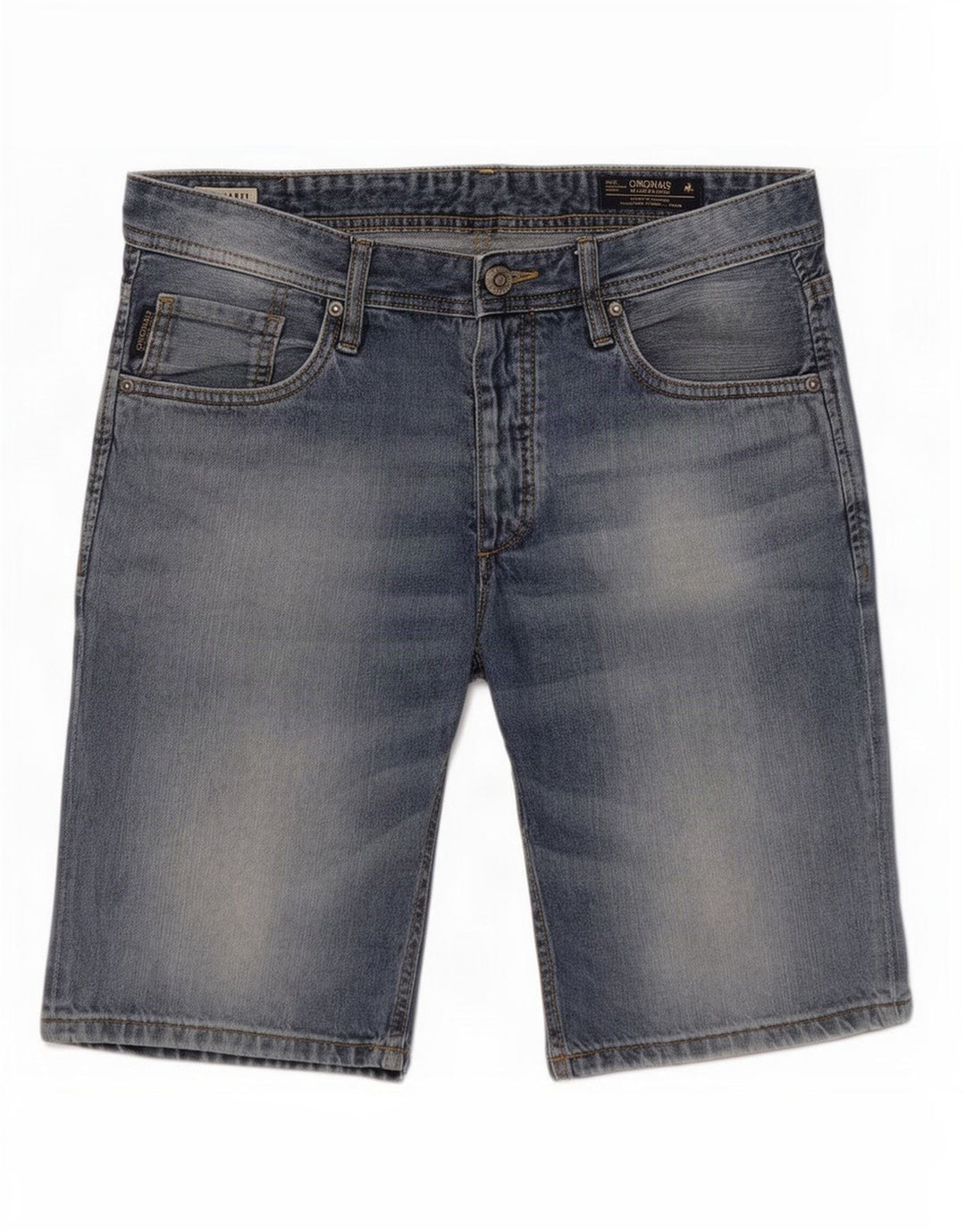 Мужские джинсовые шорты Jack & Jones, большие, синие, хлопок, W36