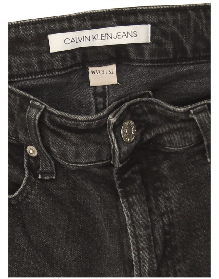 Мужские джинсы скинни Calvin Klein W33 L32 Серые