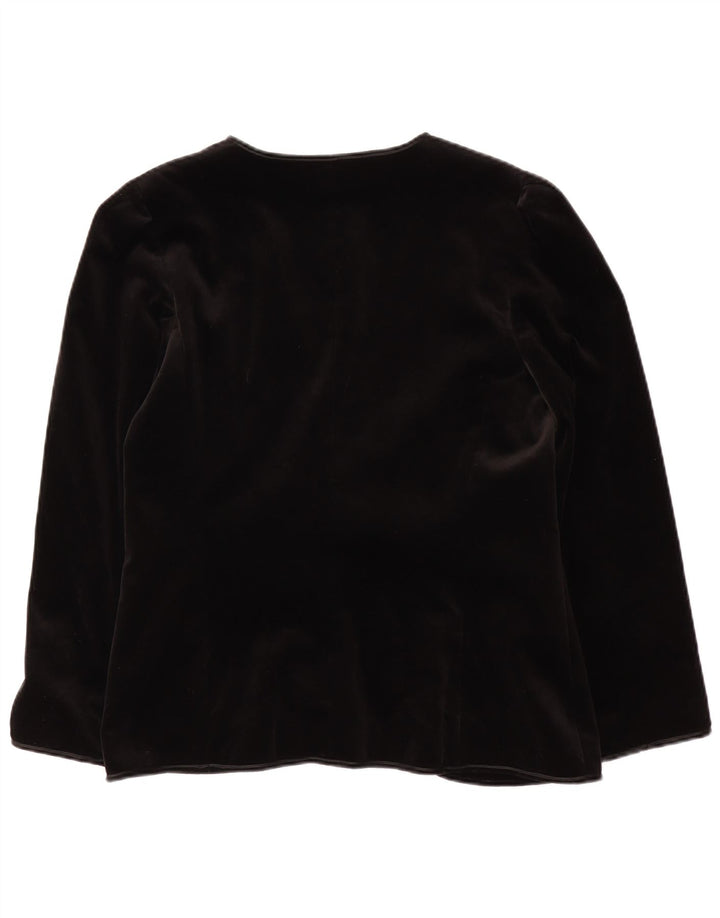 Женский открытый бархатный пиджак Your Sixth Sense EU 42, большой черный