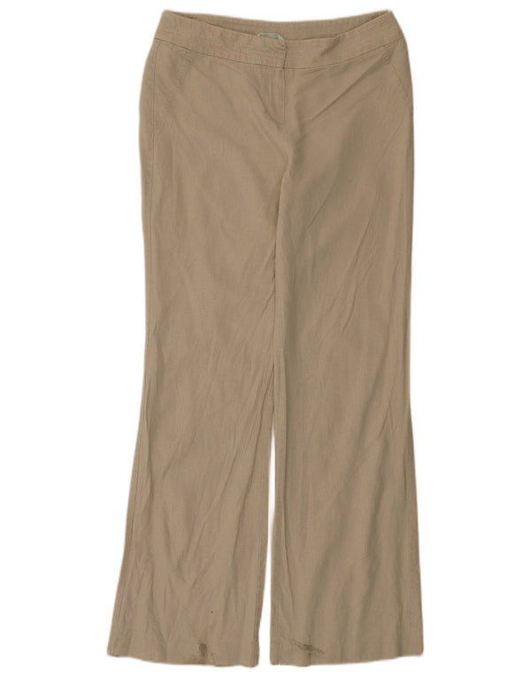 Женские повседневные брюки Marks & Spencer Bootcut UK 12 Medium W30 L31 Бежевые