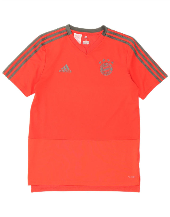 Футболка ADIDAS Climacool для мальчиков, топ 15–16 лет, XL, красный полиэстер