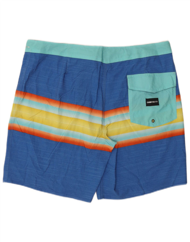 Мужские шорты для плавания Quiksilver XL, полиэстер в синюю полоску