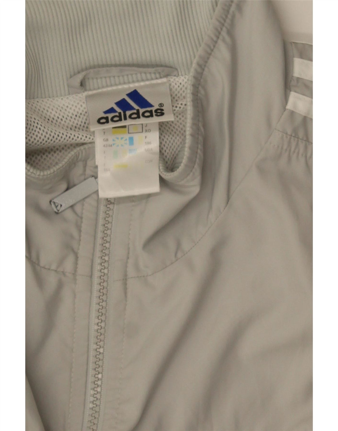 Мужская спортивная куртка Adidas UK 42/44, большой серый полиэстер