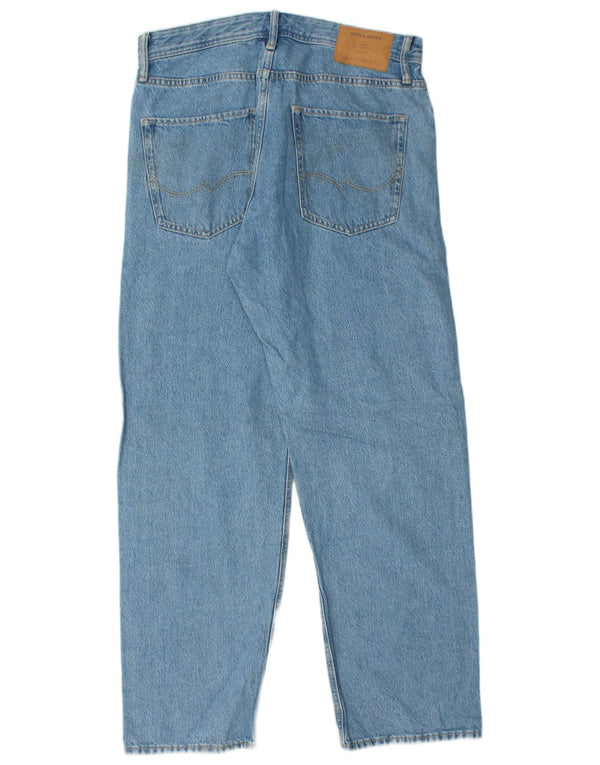 Мужские свободные джинсы Jack & Jones Eddie W32 L32, синий хлопок