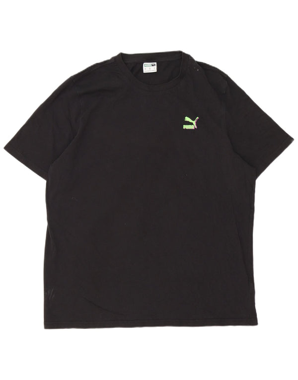 Мужская футболка с рисунком Puma XL, черный хлопок