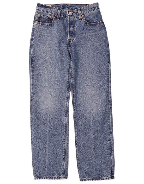 Женские прямые джинсы Levi's 501 W26 L30 синие, хлопок 90-х