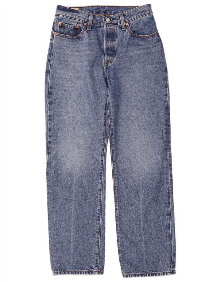 Женские прямые джинсы Levi's 501 W26 L30 синие, хлопок 90-х