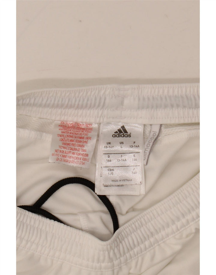 Спортивные шорты Adidas Boys Manchester United 13-14 лет, белый полиэстер