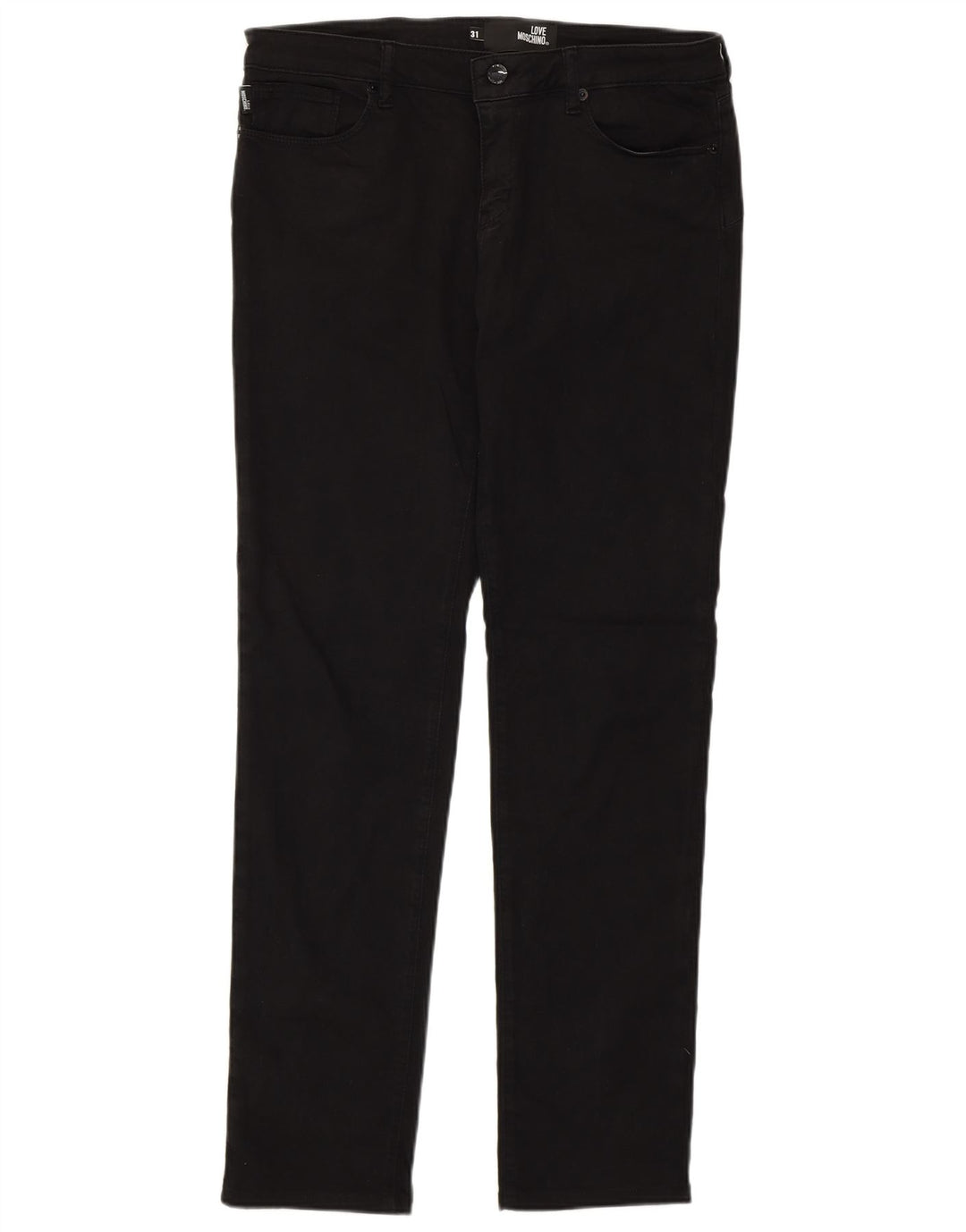 Женские узкие джинсы Moschino W31 L30, черный хлопок