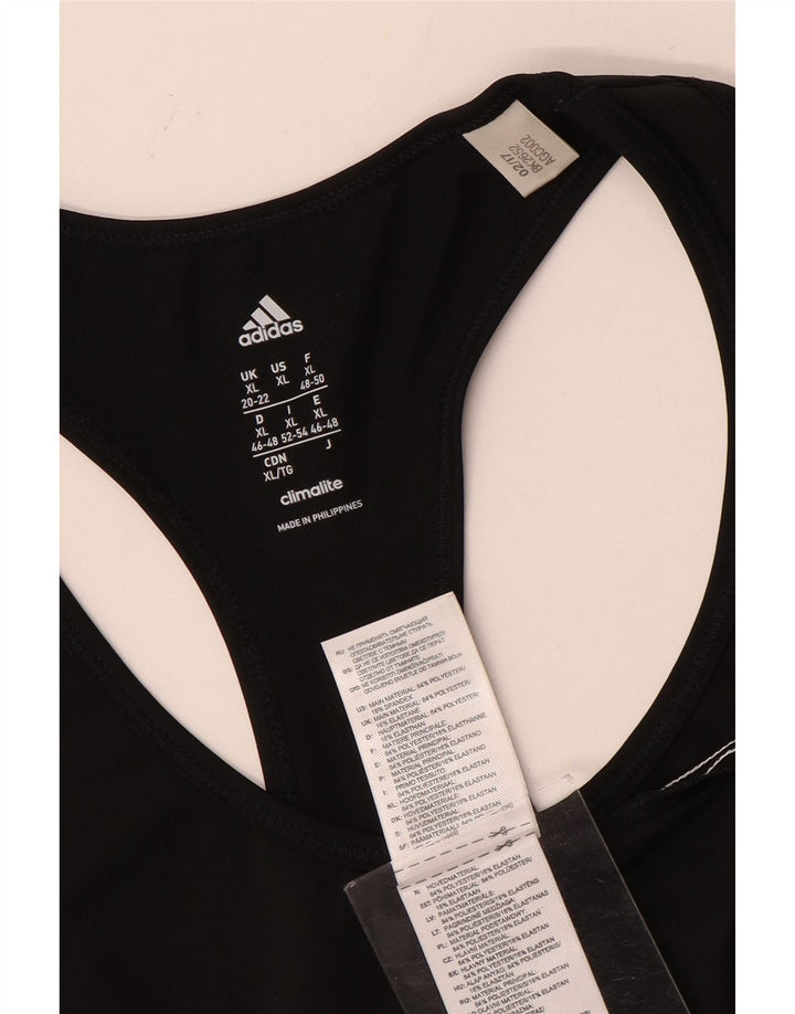 Женский жилет ADIDAS Climalite UK 20/22 XL, черный полиэстер