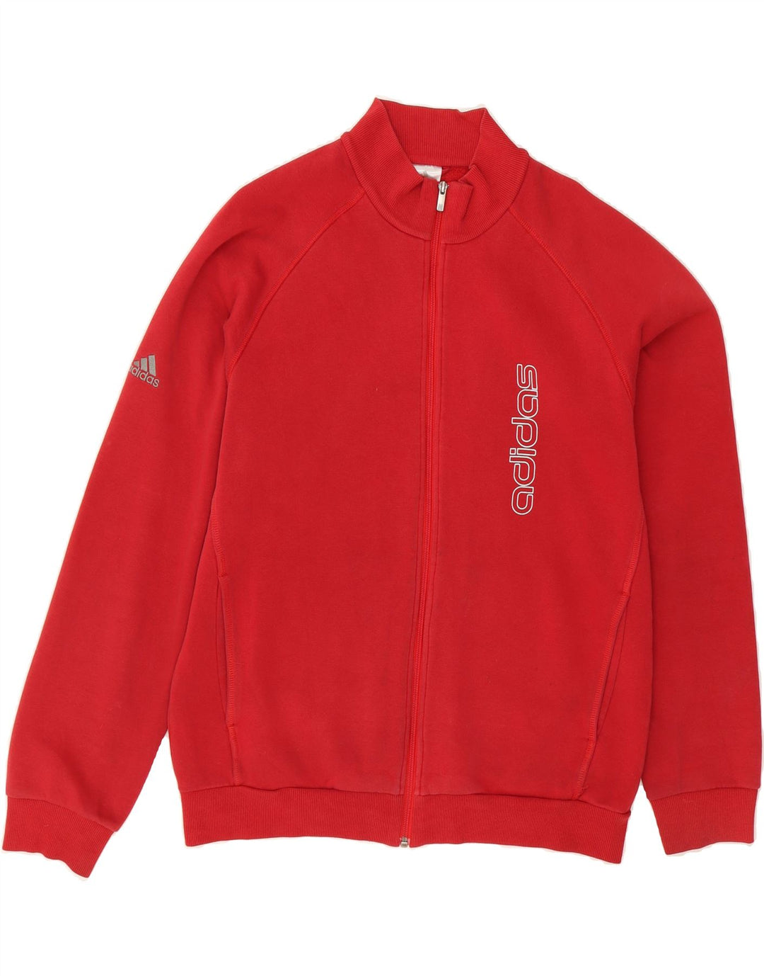 ADIDAS Mens Graphic Tracksuit Top Jacket Large Red Cotton Vintage Adidas and Second-Hand Adidas from Messina Hembry 