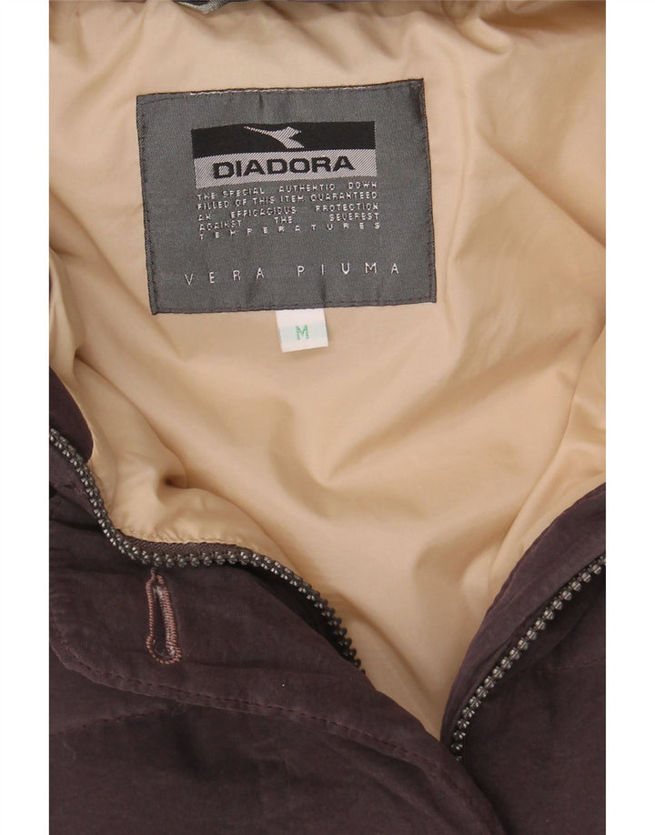 DIADORA Womens Hooded Padded Coat UK 14 Medium Purple Polyester Vintage Diadora and Second-Hand Diadora from Messina Hembry 