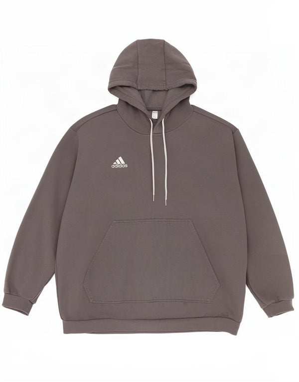 Мужской джемпер с капюшоном Adidas 2XL, серый хлопок