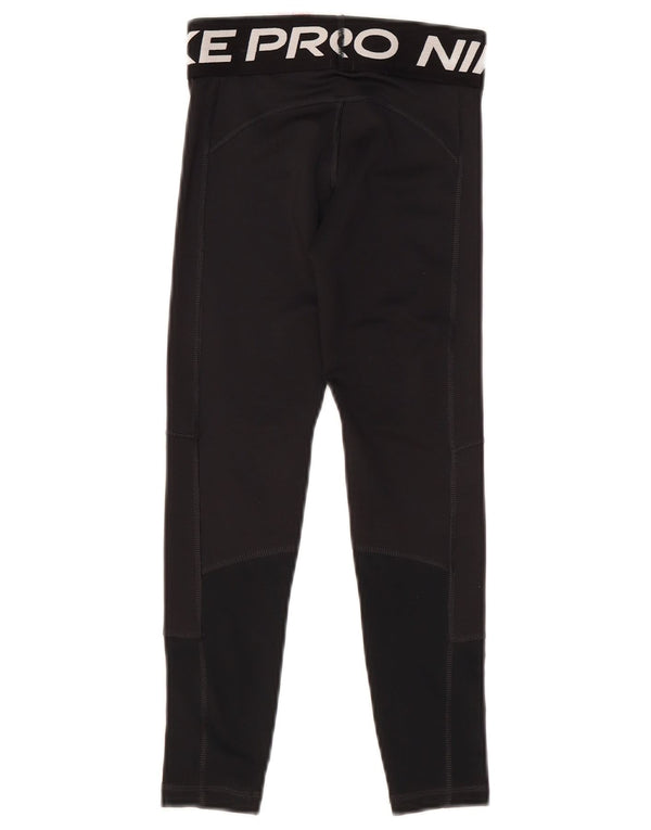 Леггинсы с рисунком Nike Dri Fit для девочек 6–7 лет, XS, черный полиэстер