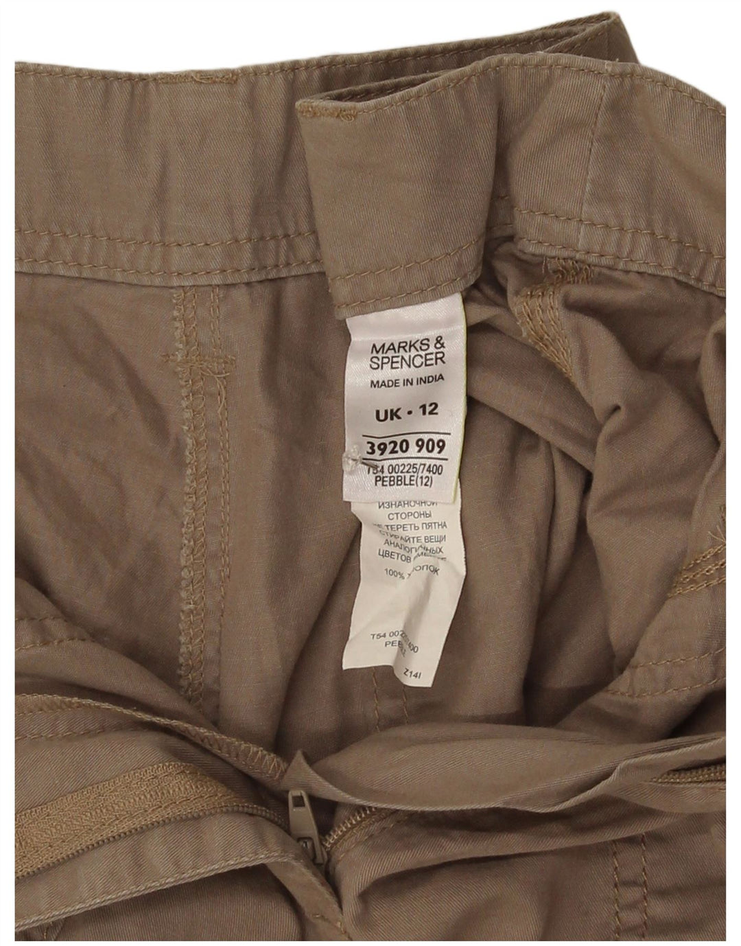 Женские повседневные шорты Marks & Spencer UK 12 Medium W30 Серые хлопковые