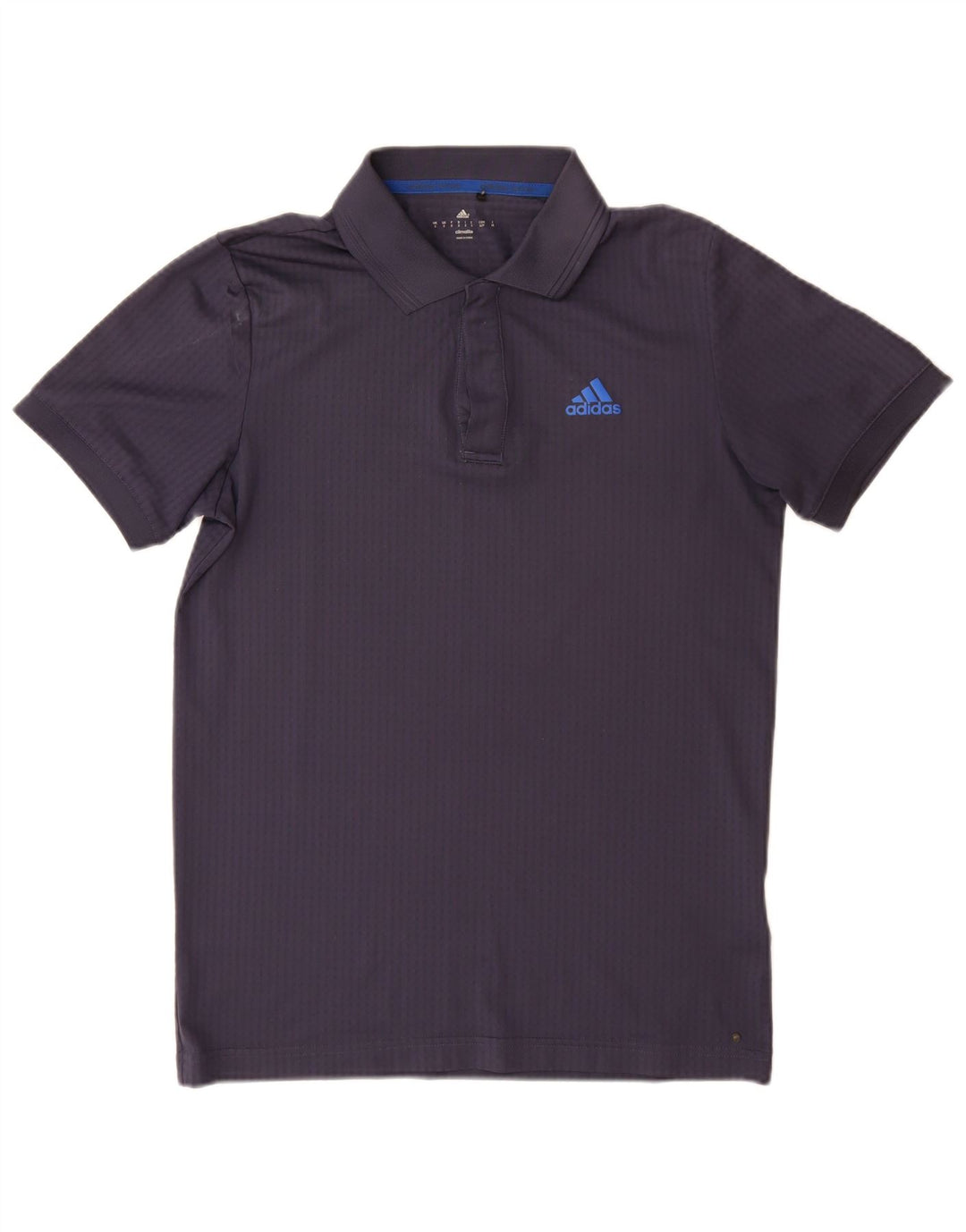 Мужская рубашка-поло Adidas Climalite, маленькая, темно-синяя, полиэстер