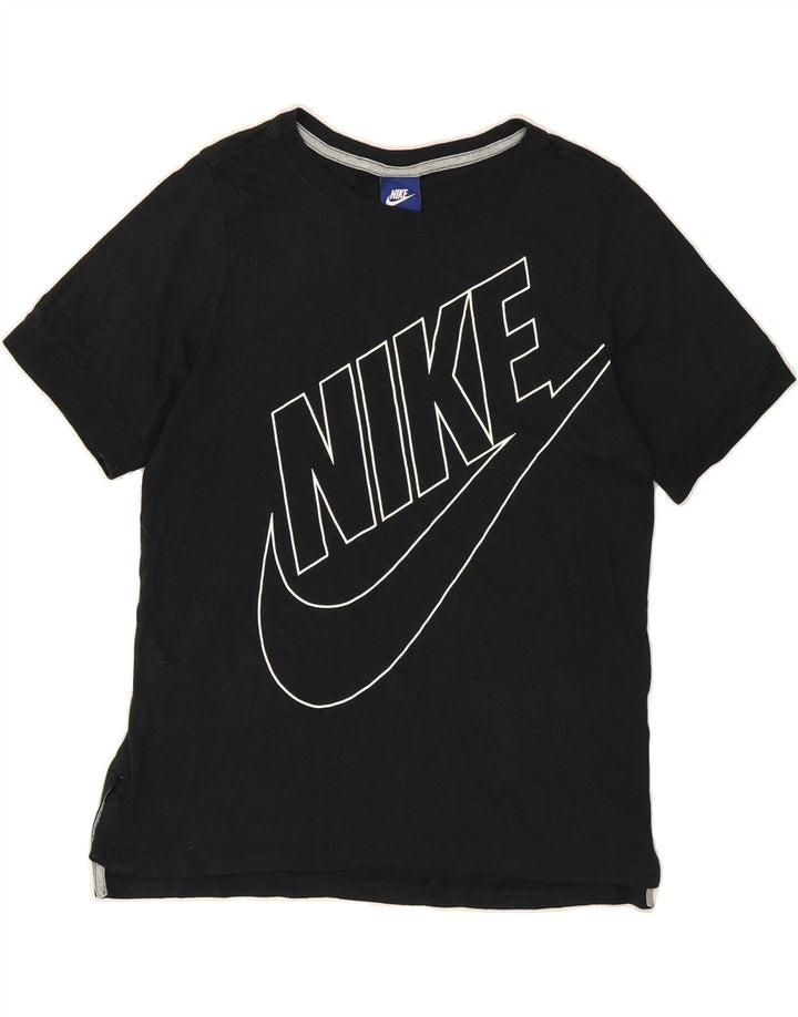 NIKE Womens Graphic T-Shirt Top UK 10 Small Black Vintage Nike and Second-Hand Nike from Messina Hembry 