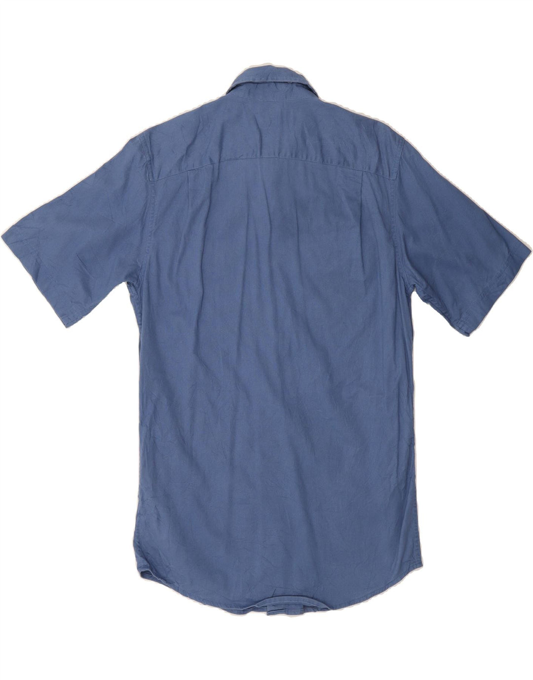 WRANGLER Mens Flex for Comfort Short Sleeve Shirt Small Blue Cotton Vintage Wrangler and Second-Hand Wrangler from Messina Hembry 