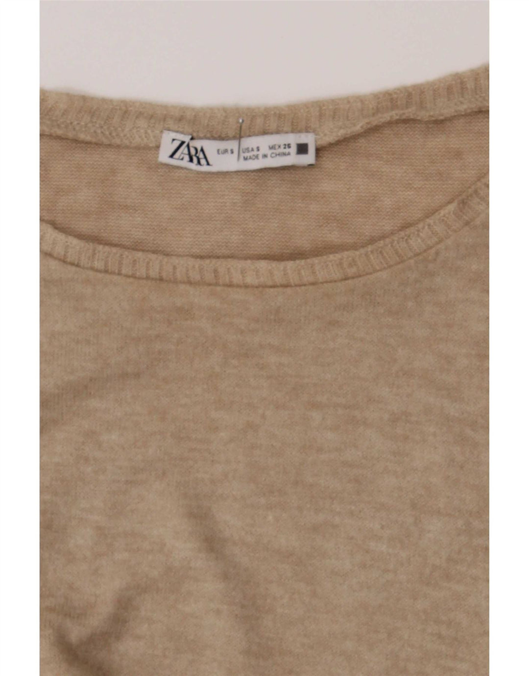 Женский жилет Zara UK 10, маленький, бежевый в крапинку