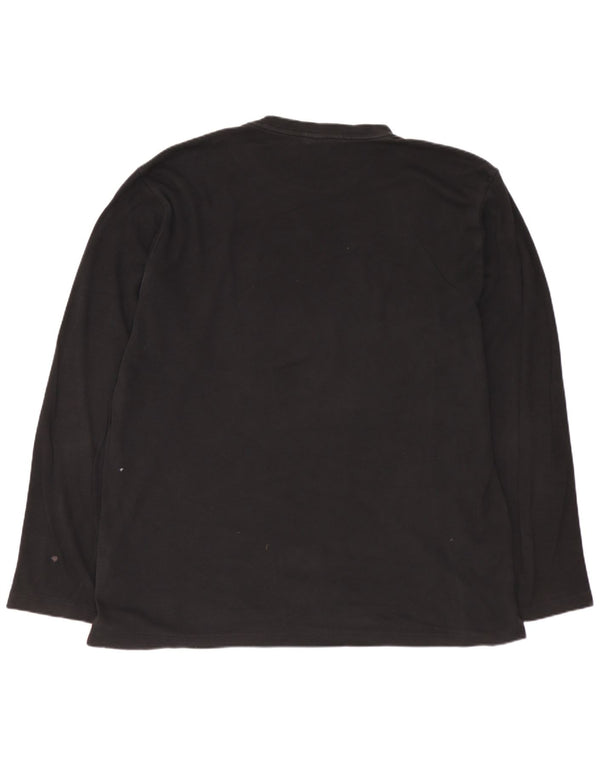 Мужской топ с длинным рукавом XL HUGO BOSS, черный хлопок