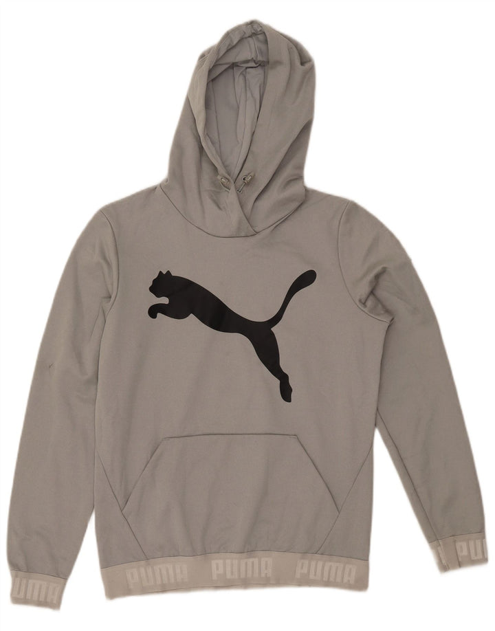 Женский джемпер с капюшоном PUMA UK 12, средний серый полиэстер