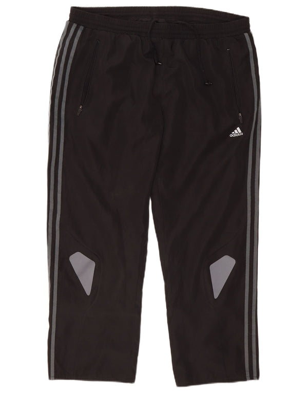 Женские укороченные спортивные брюки Adidas Climacool UK 16, большие черные