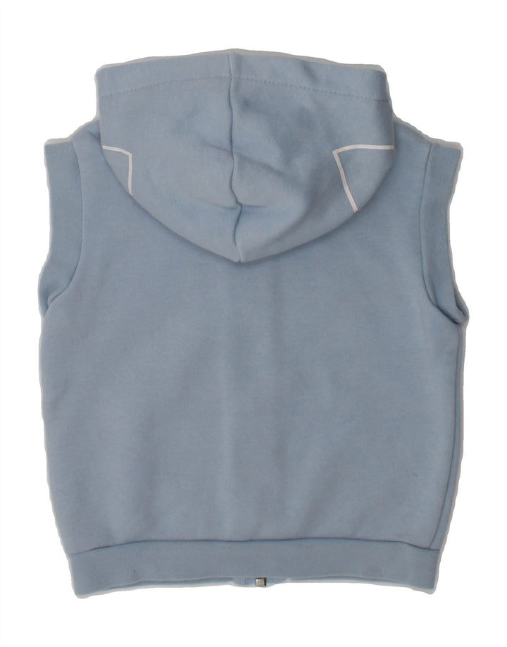ADIDAS Baby Boys Sleeveless Zip Hoodie Sweater 9-12 Months Blue Cotton | Vintage Adidas | Thrift | Second-Hand Adidas | Used Clothing | Messina Hembry 