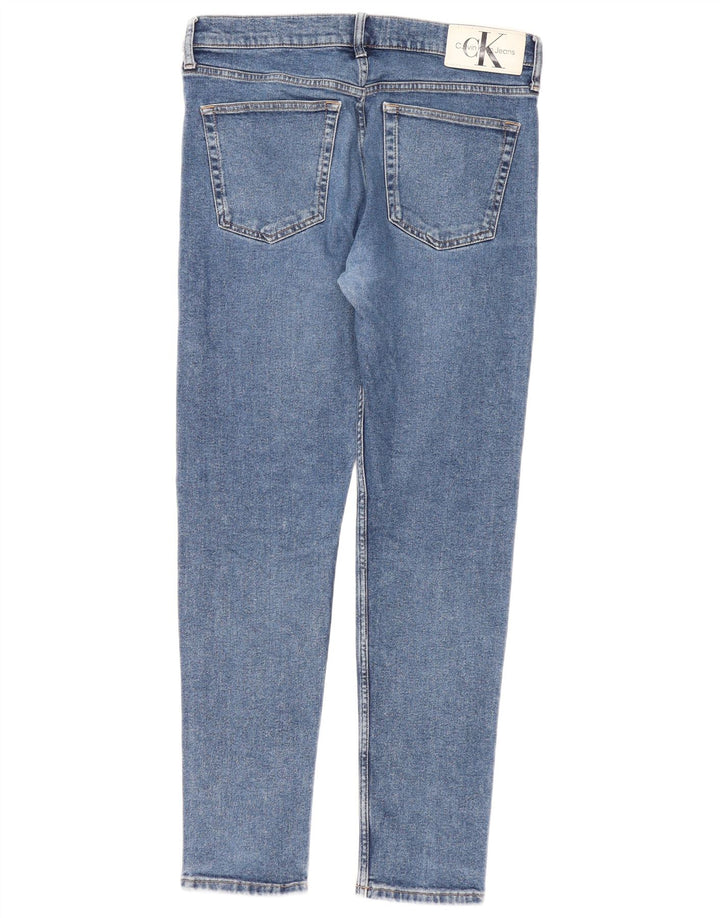 Мужские узкие джинсы Calvin Klein W33 L32, синий хлопок
