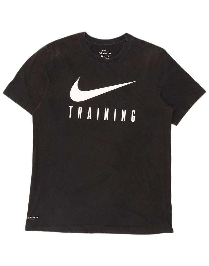 Мужская футболка с рисунком Nike Dri Fit, большая черная