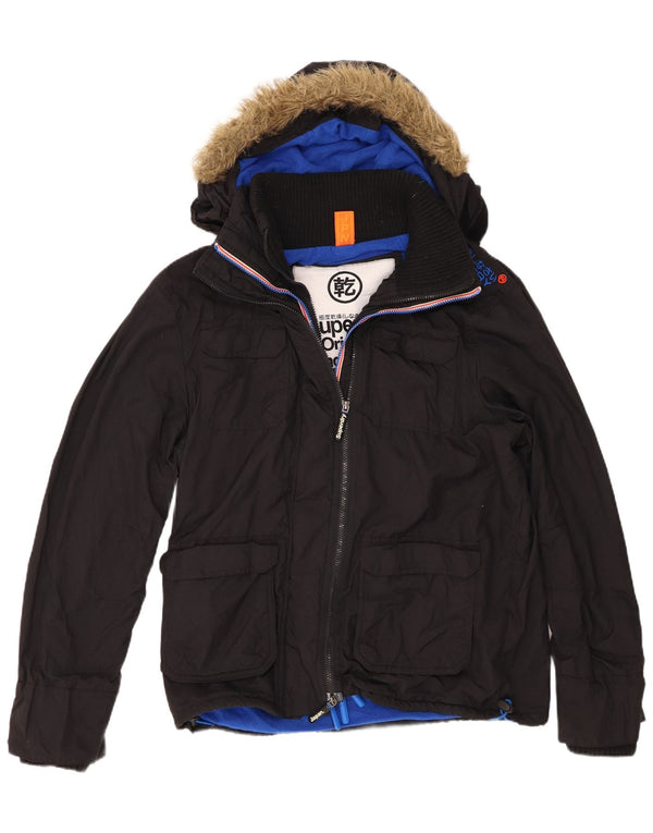 Мужская ветровка с рисунком Superdry The Windcheater UK 44 2XL, черная